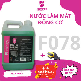 Nước làm mát động cơ ô tô màu xanh Flamingo F078 5 lít - Hãng Phân Phối Chính Thức Flamingo