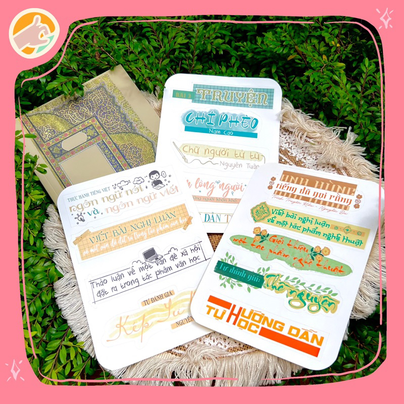 Sticker nhãn dán tựa bài ngữ văn lớp 11 - cánh diều