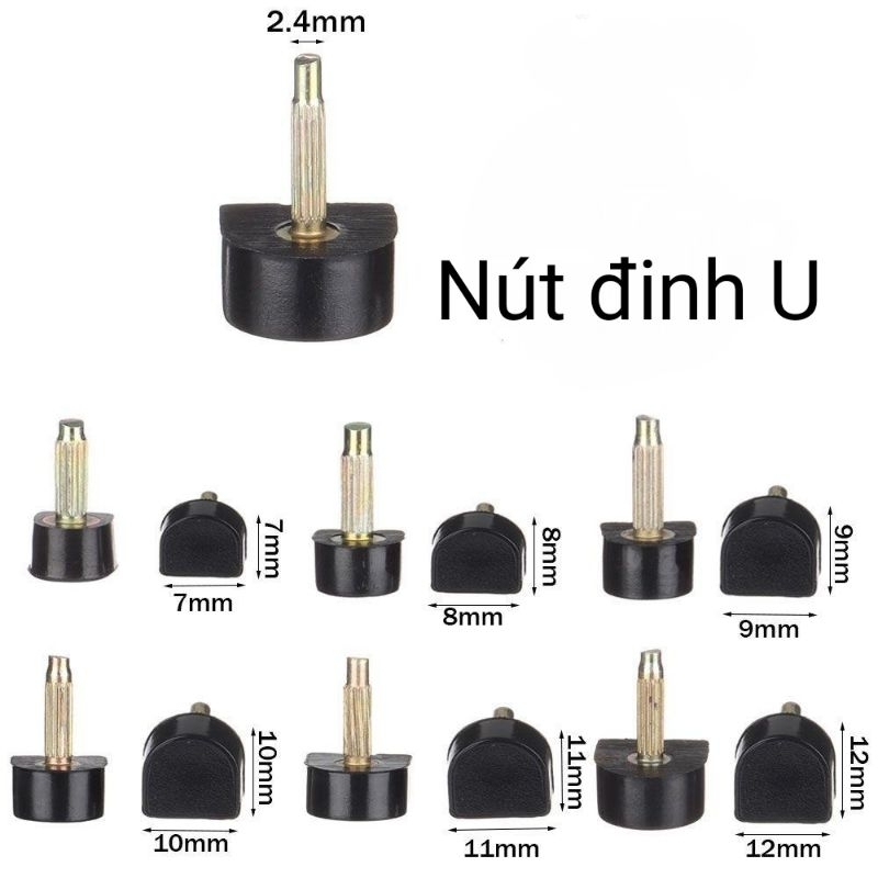 Nút đinh CHỮ U thay thế gót giày .