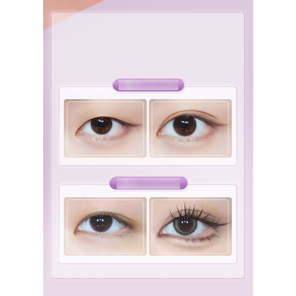 Miếng dán kích mí GECOMO - hộp 240m - miếng dán kích mí siêu tự nhiên, chống nước tốt