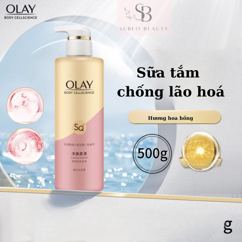Sữa tắm dưỡng trắng OLAY B3+ siêu dưỡng trắng da, cấp ẩm, giúp làn da mịn màng, nhiều mùi hương / Subeo Beauty