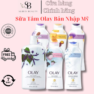 Sữa tắm dưỡng trắng Olay B3 nhập khẩu Mỹ làm căng bóng làn da, mềm mịn, nhiều mùi hương ( 650ml, 887ml ) / Subeo Beauty