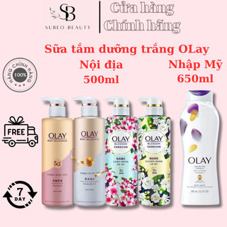 Sữa tắm dưỡng trắng OLAY B3+ siêu dưỡng trắng da, cấp ẩm, giúp làn da mịn màng, nhiều mùi hương / Subeo Beauty