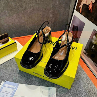 sandal bít mũi chất da trơn 2 màu fullbox