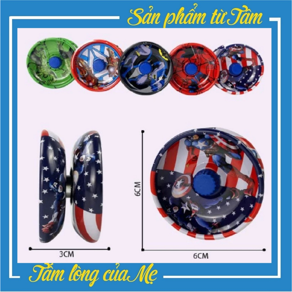 Đồ Chơi YOYO Vận Động Bằng Sắt Cao Cấp Avengers Hình Siêu Anh Hùng