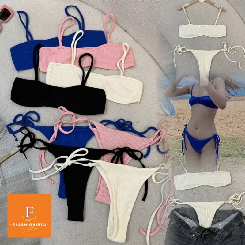 2FASHIONISTA ▪︎ BIKINI 2 mảnh đi biển sexy - Đồ bơi lọt khe quyến rũ