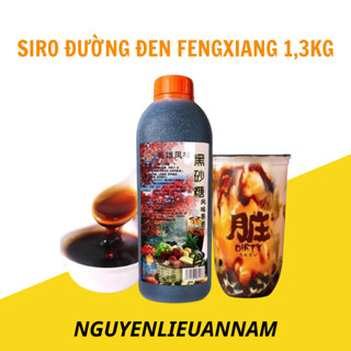 Siro đường đen Fengxiang chai 1,3kg làm sữa tươi trân châu đường đen