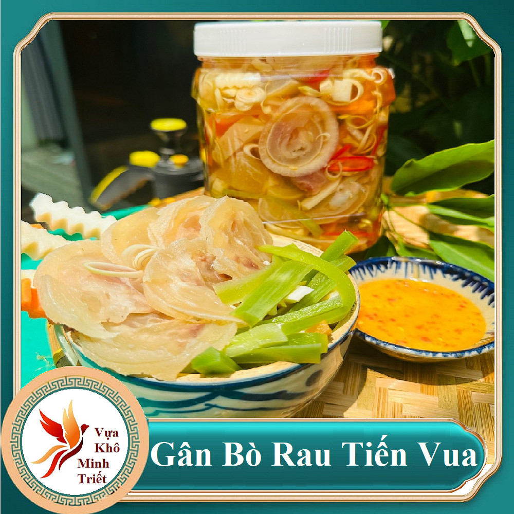 Gân bò muối rau tiến vua giòn mát giải ngấy ngày hè- VỰA KHÔ MINH TRIẾT