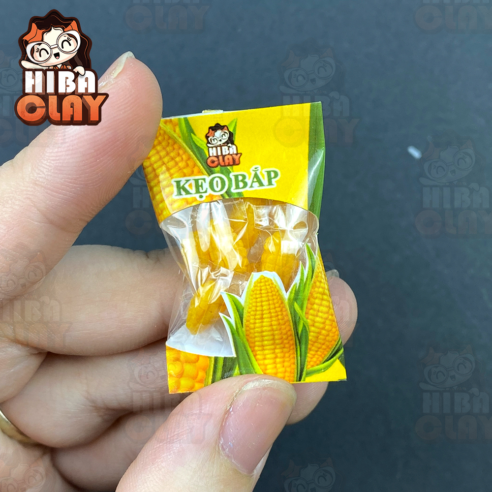 1 Gói Kẹo Ngô, kẹo bắp Mini Food, đồ ăn mini mô hình cho búp bê DIY