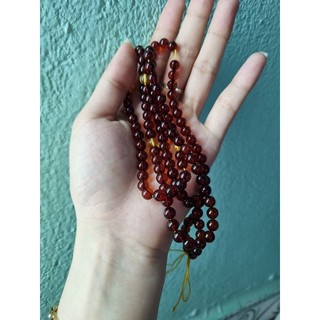 Chuỗi hổ phách huyet 108 hạt 6ly