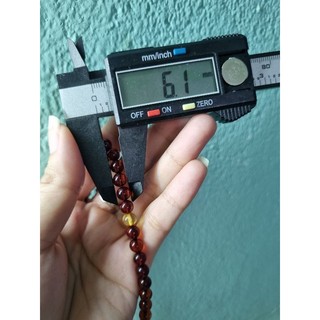 Chuỗi hổ phách huyet 108 hạt 6ly