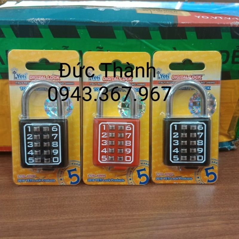 Ổ khoá số bấm YETI ( 3p5 + 4p )