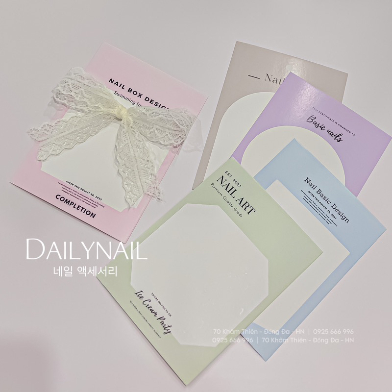 Bìa Nailbox, Tag gắn mẫu Nail