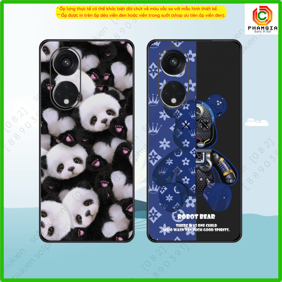 Ốp lưng OPPO Reno 8T 5G / 8T 4G / A98 5G / A18 / A38 / A58 / A78 dẻo bảo vệ cam in hình gấu kaws nhiều mẫu dễ thương