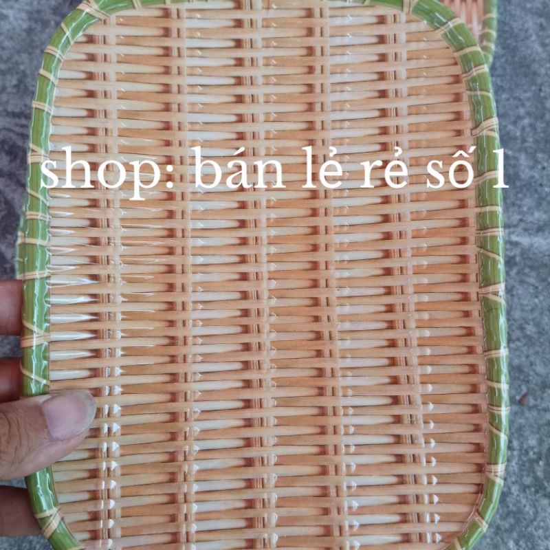 Đĩa giả mây hình chữ nhật loại đẹp dày sang trọng