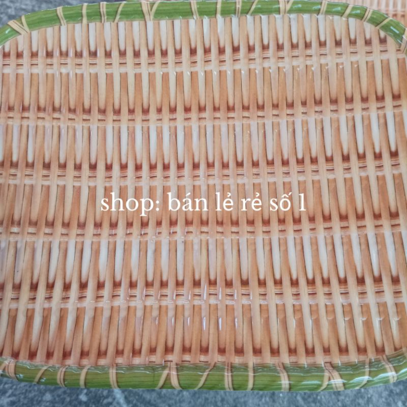 Đĩa giả mây hình chữ nhật loại đẹp dày sang trọng