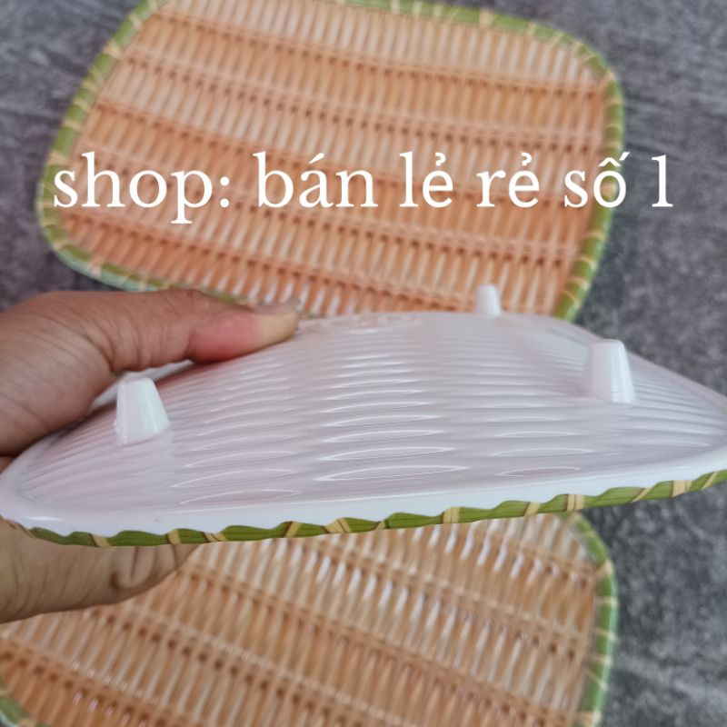 Đĩa giả mây hình chữ nhật loại đẹp dày sang trọng