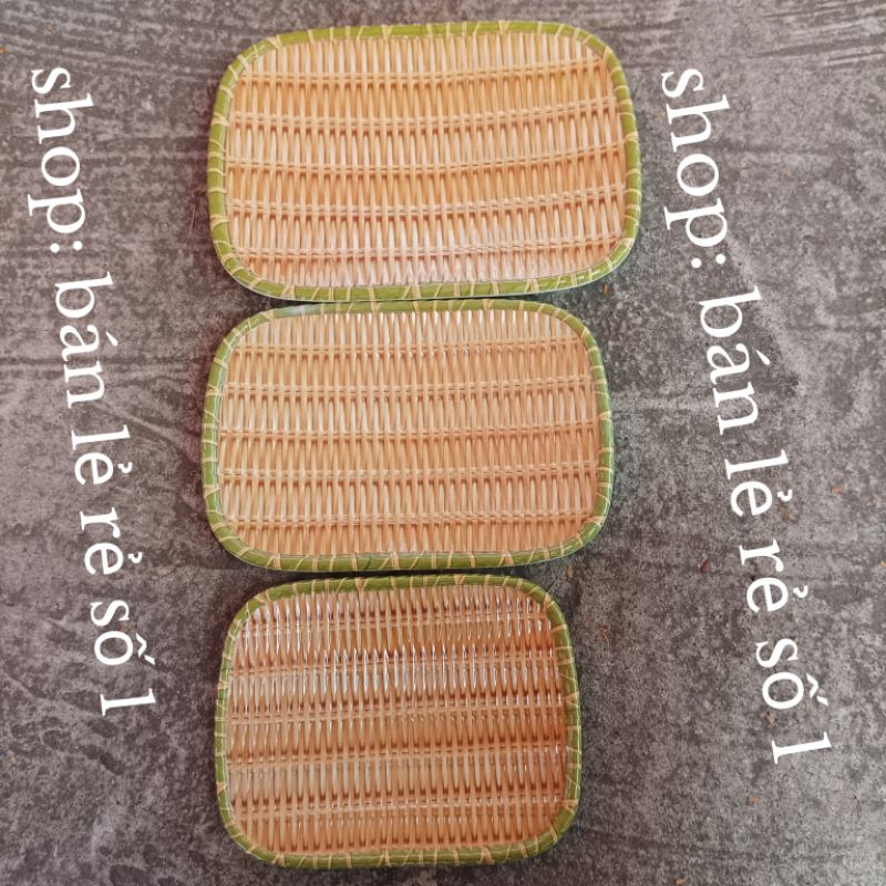 Đĩa giả mây hình chữ nhật loại đẹp dày sang trọng