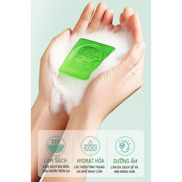 Xà Bông Tắm Essential Oil Soap SADOER, Dưỡng Ẩm, Làm Sạch Toàn Bộ Bụi Bẩn, Bã Nhờn Cùng Tế Bào Chết
