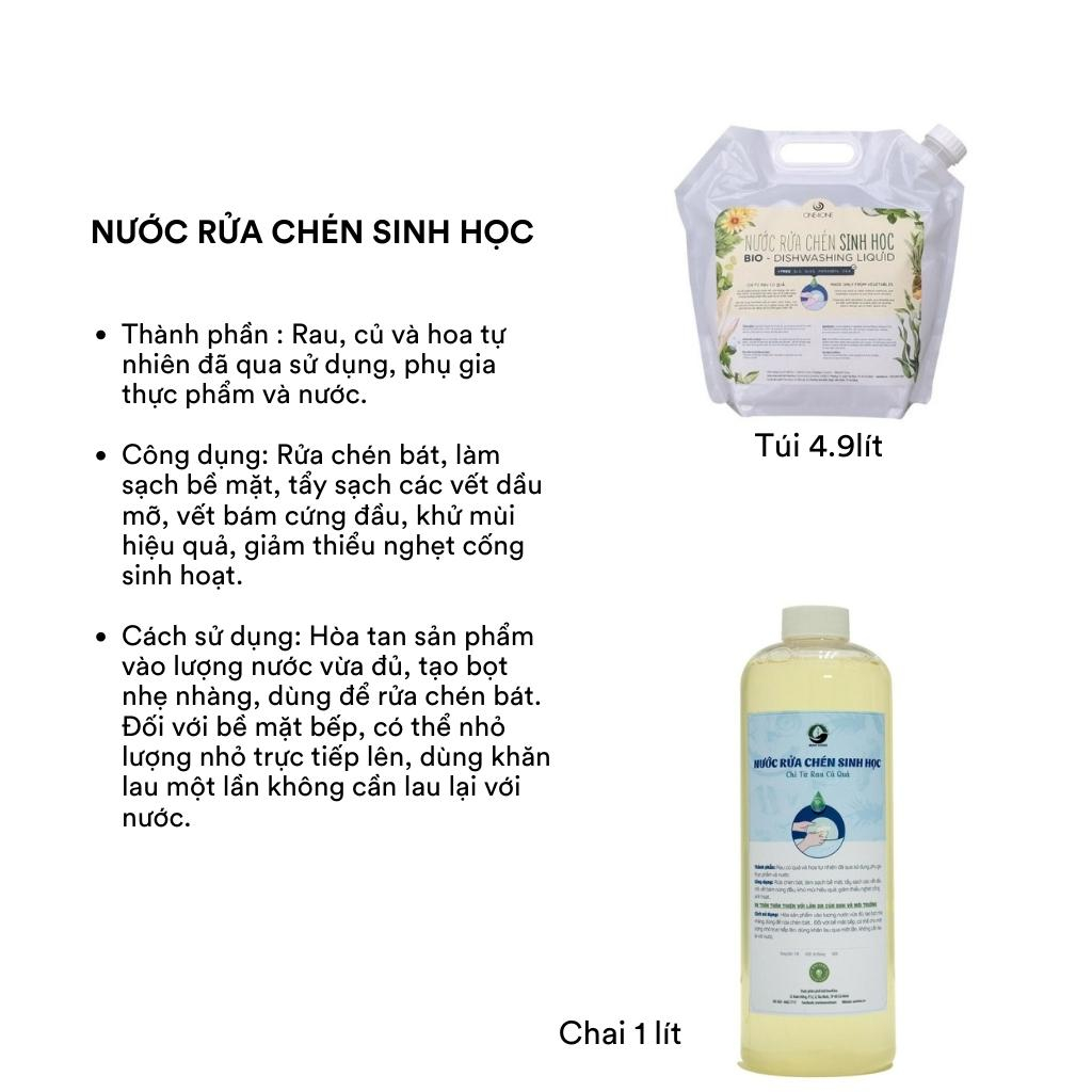 Nước Tẩy Rửa sinh học One4one tại Trại Cá Home, Giặt Giũ, Rửa Chén Bát, Lau Sàn