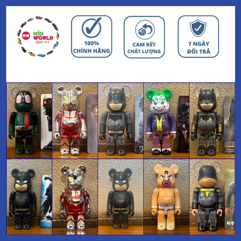 Chú gấu "bụng phệ" Bearbrick 100%, Hero & Villain Series. MS: 02.