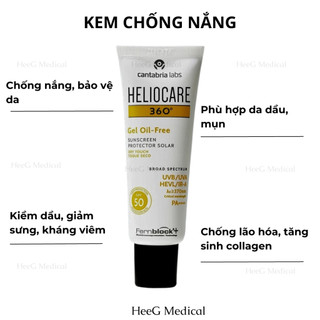 Kem chống nắng Heliocare 360 Gel oil- free 50ml