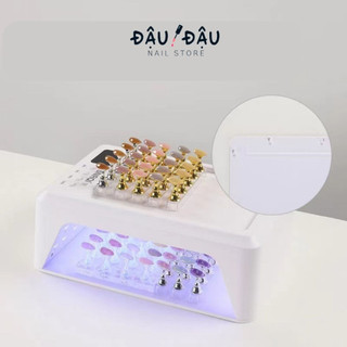 Máy hơ gel snrqi t8 chính hãng 72w 60 bóng led/uv kiêm đệm kê tay