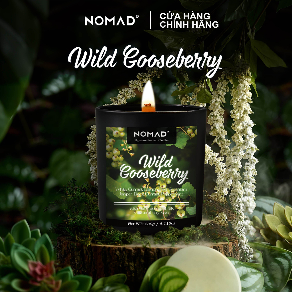 Nến Thơm, Tán Hương Cao Cấp Nomad Signature - Wild Gooesberry