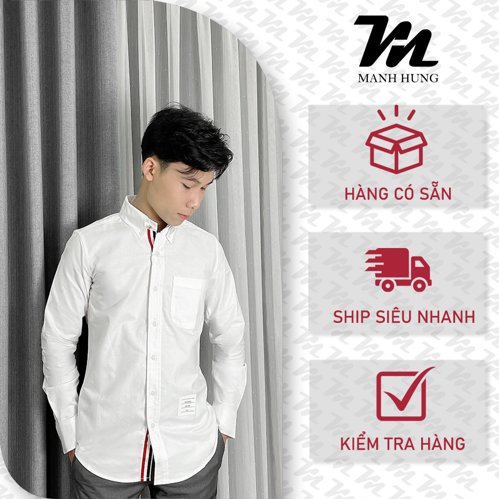 🏆  - Sơ Mi Thom Viền Trong Vải Oxford Hottrend 2023 Hàng Cao Cấp Chuẩn Hàng Loại 1 Qc - Mạnh Hùng Shop 219