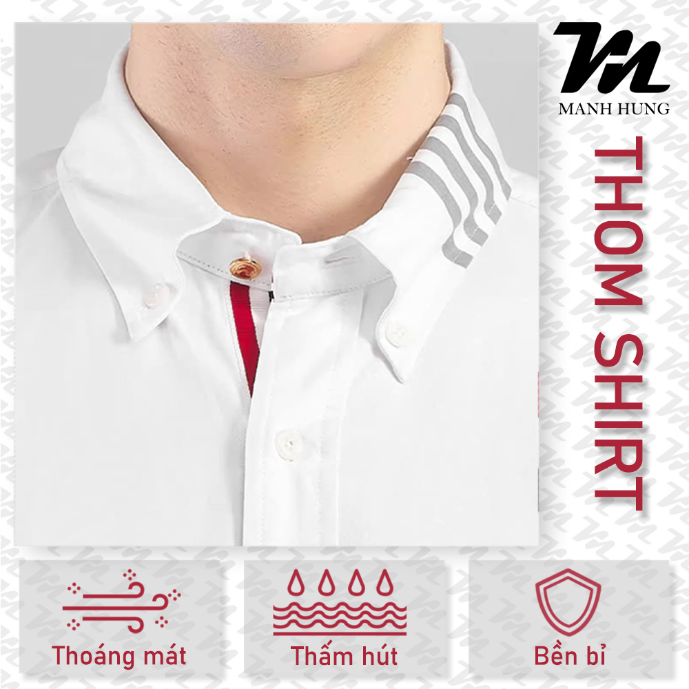 🏆  - Sơ Mi Thom Viền Trong Vải Oxford Hottrend 2023 Hàng Cao Cấp Chuẩn Hàng Loại 1 Qc - Mạnh Hùng Shop 219