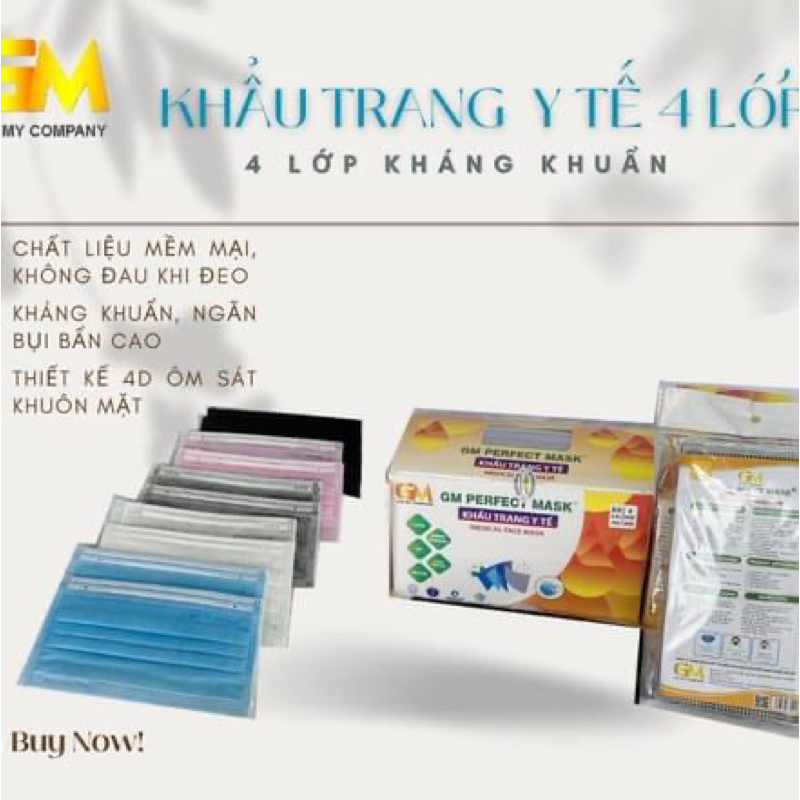 👉🏻Khẩu trang y tế kháng khuẩn 4 lớp Gia My Company🏅🏅