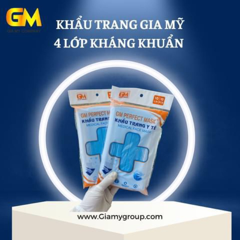 👉🏻Khẩu trang y tế kháng khuẩn 4 lớp Gia My Company🏅🏅