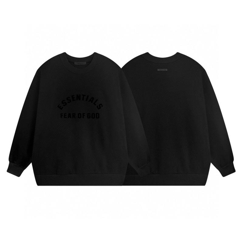 ESSENTIALS LONGSLEEVE TEE - Áo thun dài tay thu đông basic logo cao su unisex 2023