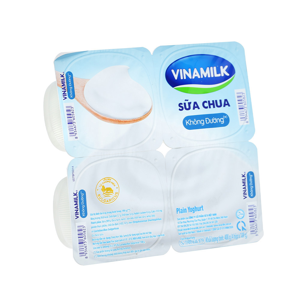 Sữa Chua Vinamilk Không Đường 100g