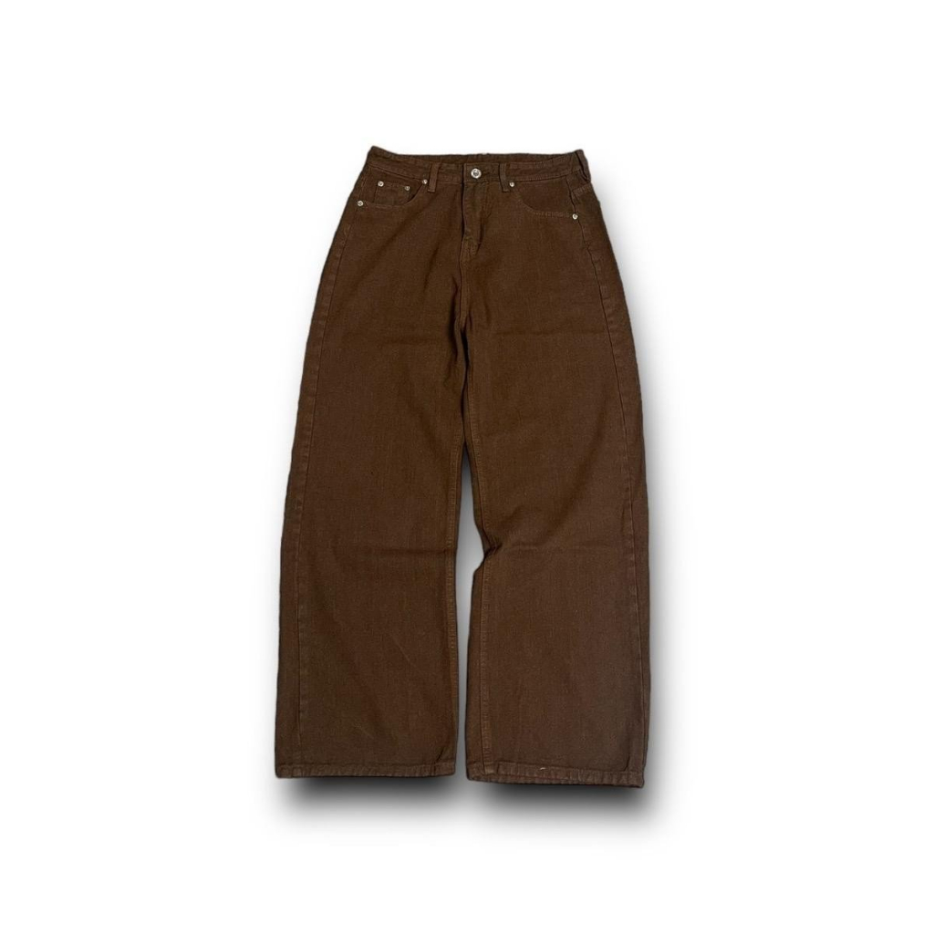 BROWN BAGGY JEANS - Quần jeans nâu TRƠN