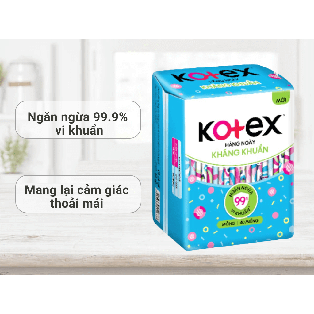 Băng vệ sinh Kotex Hàng Ngày kháng khuẩn