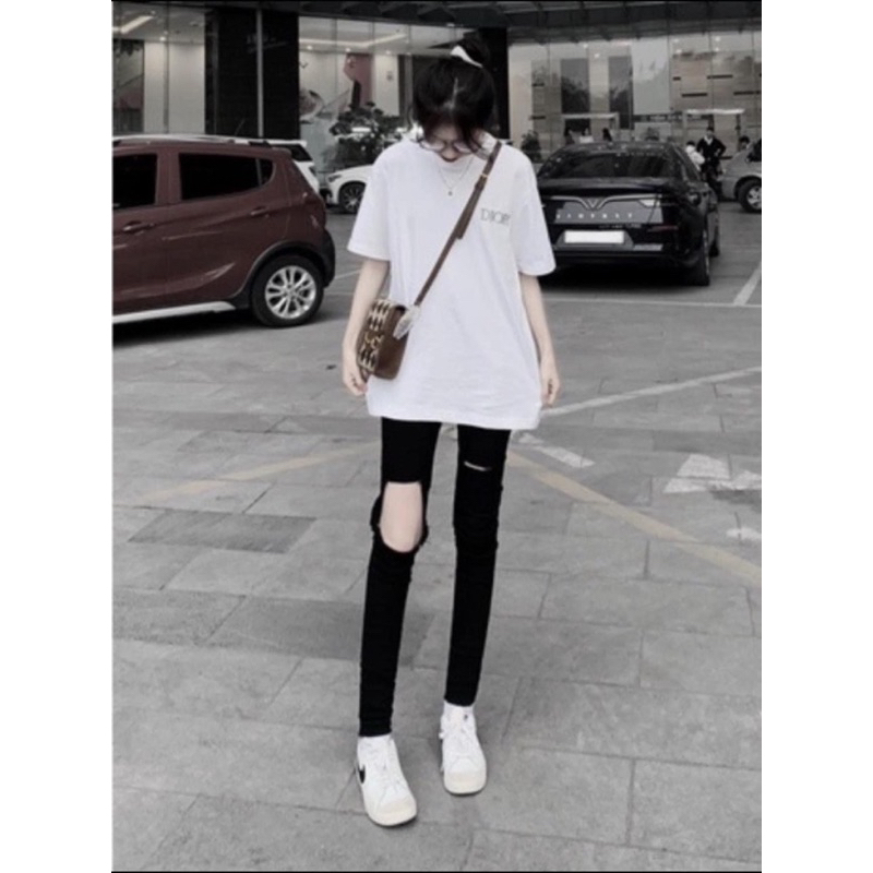 Quần jean bò rách