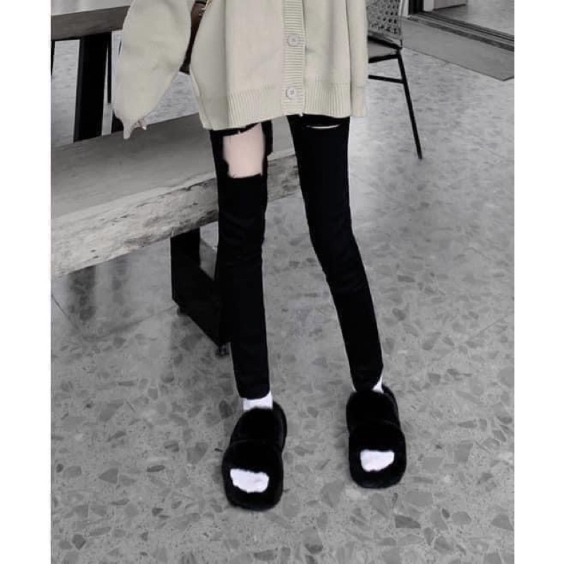 Quần jean bò rách