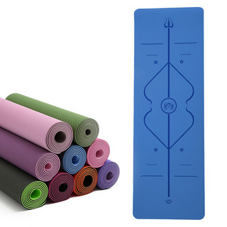 Thảm tập YOGA thảm tập GYM chống trượt TPE định tuyến cao cấp 2 lớp đàn hồi dày 6mm-8mm