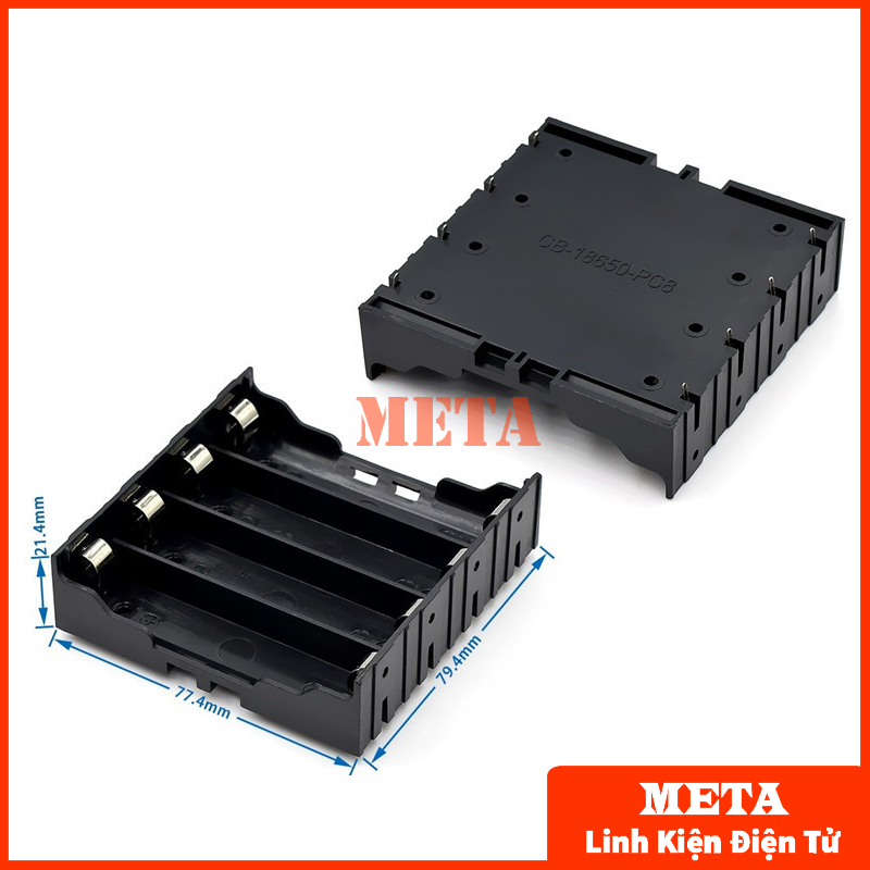 Đế Pin 18650 1/2/3/4 Pin Chân Hàn - Đế 1 Pin 18650, Đế 2 Pin 18650, Đế 3 Pin 18650, Đế 4 Pin 18650