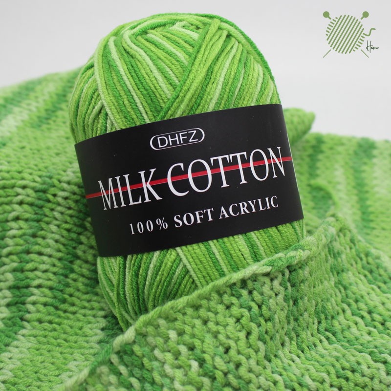 Len Milk Cotton 50g màu loang