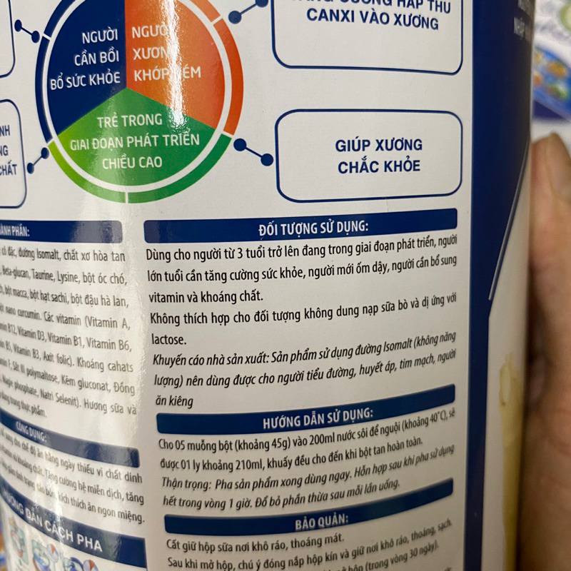 Sữa Hạt ENDSURE GOLD ORGANIC 900g sữa dinh dưỡng cho người ăn kiêng ăn chay tiểu đường