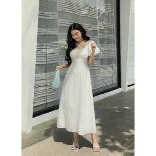 Đầm Dự Tiệc Tay Phồng Dáng Dài Sang Trọng - Lapin Dress - GOÛT DE JUN