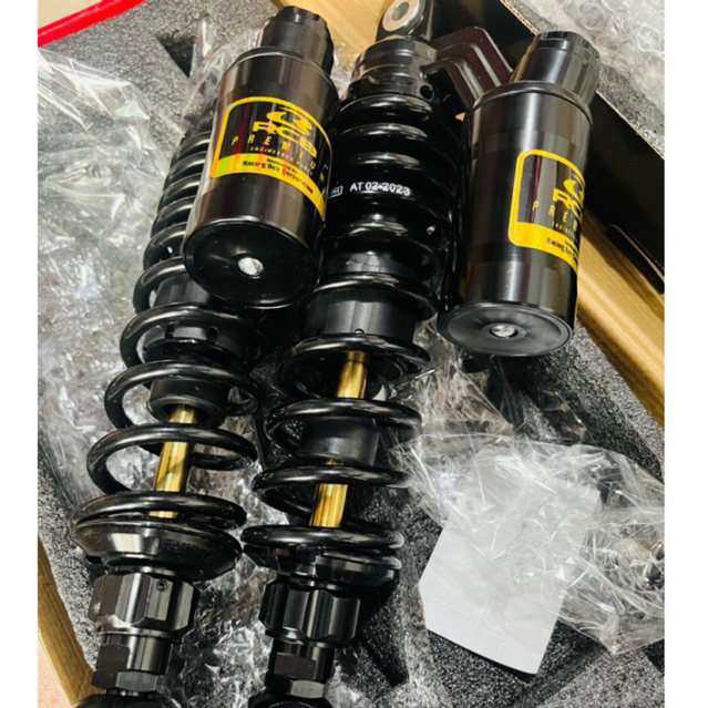 Phuộc bình dầu đen ty vàng mod tem RBC cho Wave/Dream, Sirius/Jupiter