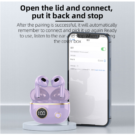 Tai Nghe Không Dây Bluetooth Pro13 5.3 TWS Mini Âm Thanh HIFI