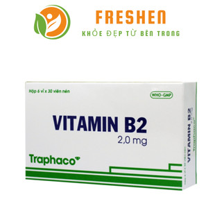 Vitamin B2 2mg Traphaco hộp 6 vỉ x 30 viên