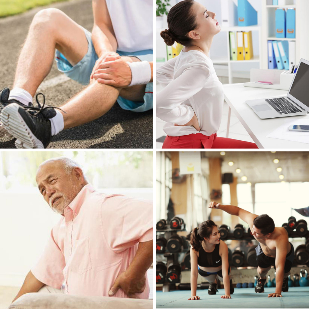 Máy Massage Cầm Tay 6 Đầu 30 Cấp Độ, Màn Hình LCD, Máy Massage Giảm Đau Mỏi Toàn Thân, Cổ Vai Gáy