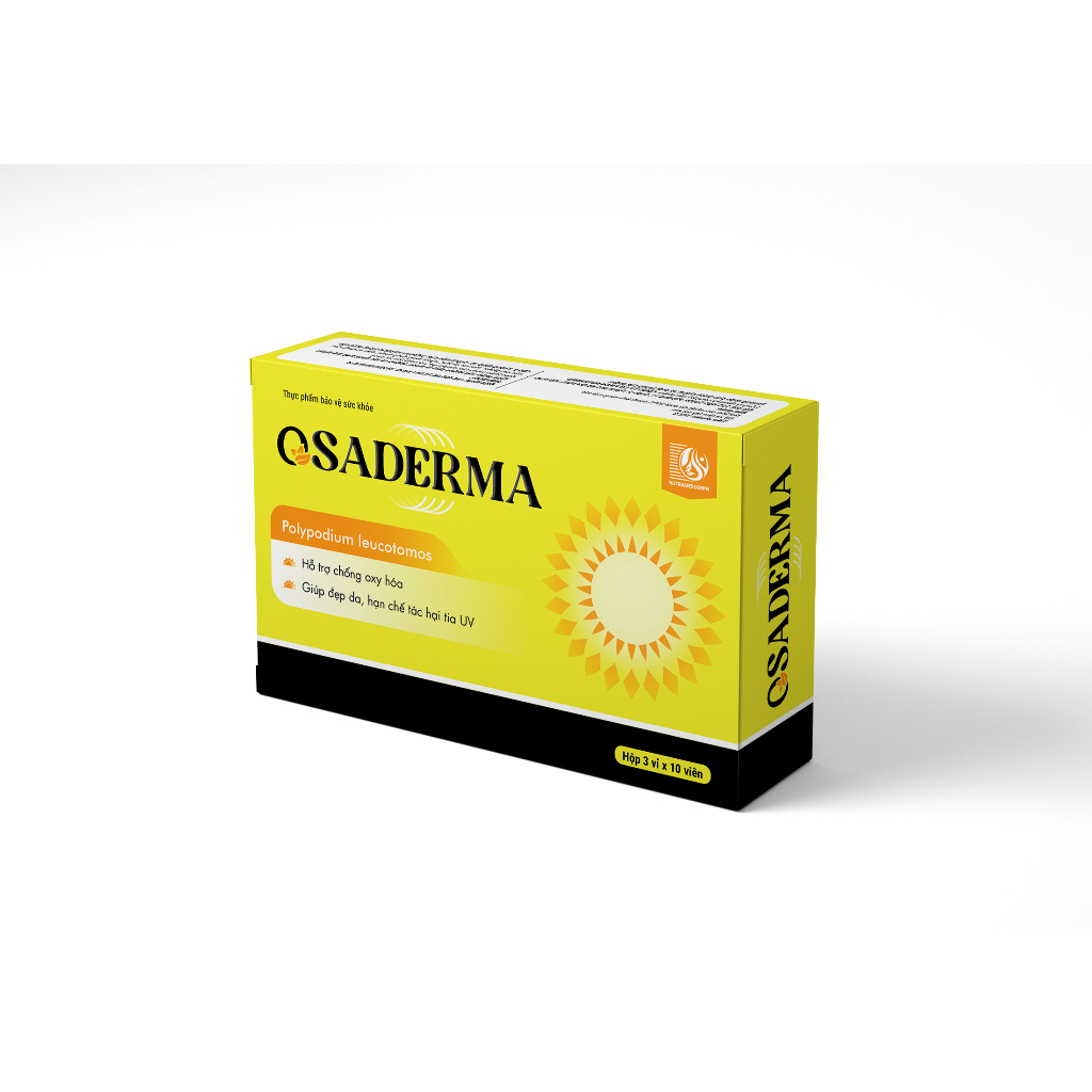 OSADERMA- Viên uống chống nắng bảo vệ da sau thủ thuật thẩm mỹ.