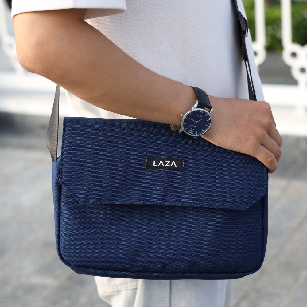 Túi đeo messenger nam nữ LAZA Suma Bag 473S - Chất liệu canvas trượt nước - Bảo hành chính hãng