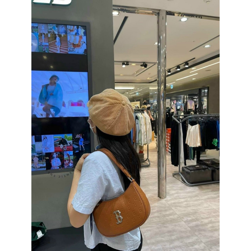 Túi kẹp nách - túi đeo vai - xách tay da dập chìm siêu nét  trắng,đen